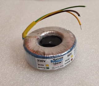Autotransformátor toroidný 230/80V - 100W 110V SS